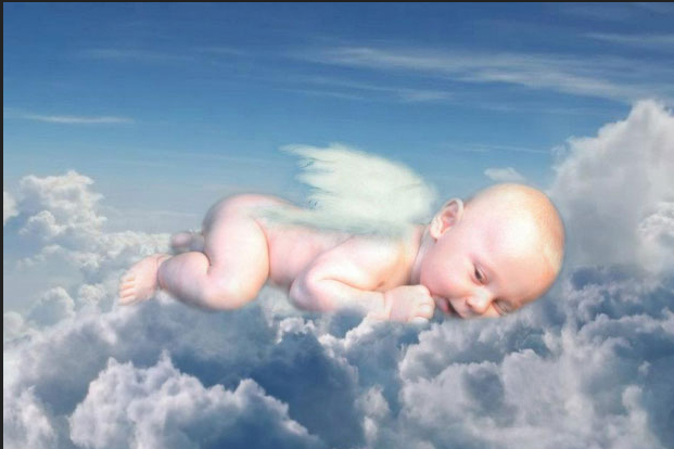 Baby Sized Cloudy Sky Original